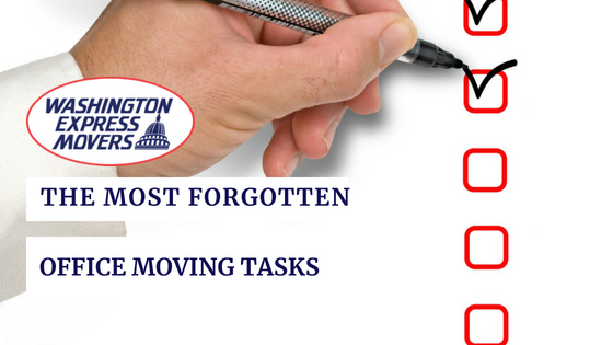 The Most Forgotten Office Moving Tasks 